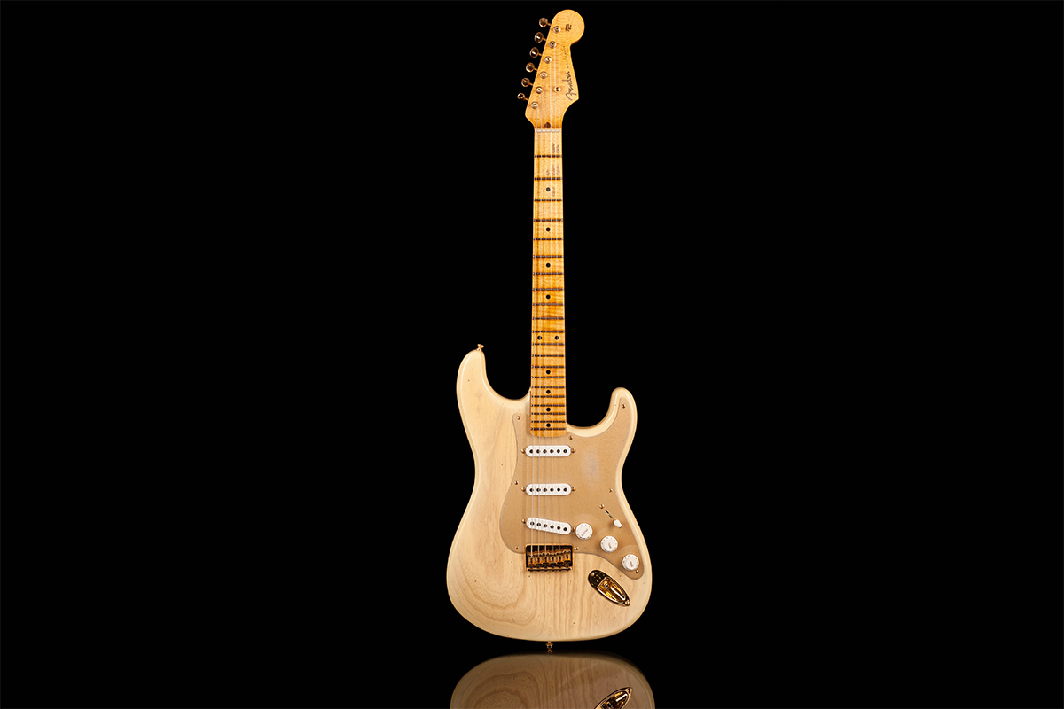 Gitara elektryczna FENDER CUSTOM SHOP LIMITED EDITION '55 HARDTAIL STRATOCASTER JOURNEYMAN RELIC GOLD HARDWARE NATURAL BLONDE