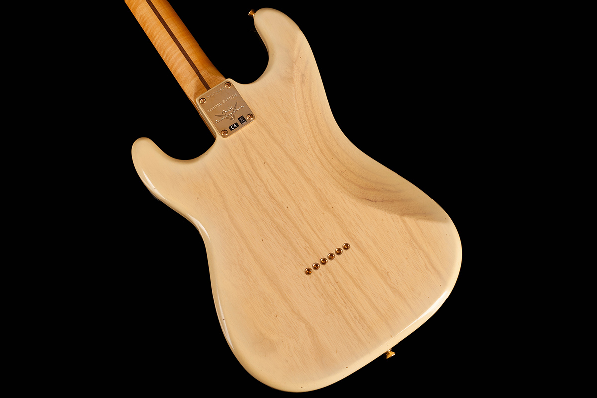 Gitara elektryczna FENDER CUSTOM SHOP LIMITED EDITION '55 HARDTAIL STRATOCASTER JOURNEYMAN RELIC GOLD HARDWARE NATURAL BLONDE