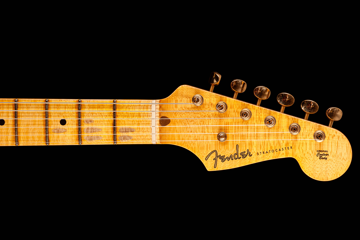 Gitara elektryczna FENDER CUSTOM SHOP LIMITED EDITION '55 HARDTAIL STRATOCASTER JOURNEYMAN RELIC GOLD HARDWARE NATURAL BLONDE