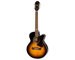 Electro-Acoustic Guitar EPIPHONE J-200 EC STUDIO PARLOR VINTAGE SUNBURST