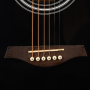 Akustická kytara ROCKDALE Maverick D6 BLACK Gloss
