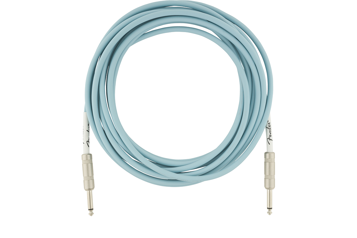 Кабель инструментальный FENDER CABLE ORIGINAL SERIES 18.6' DAPHNE BLUE