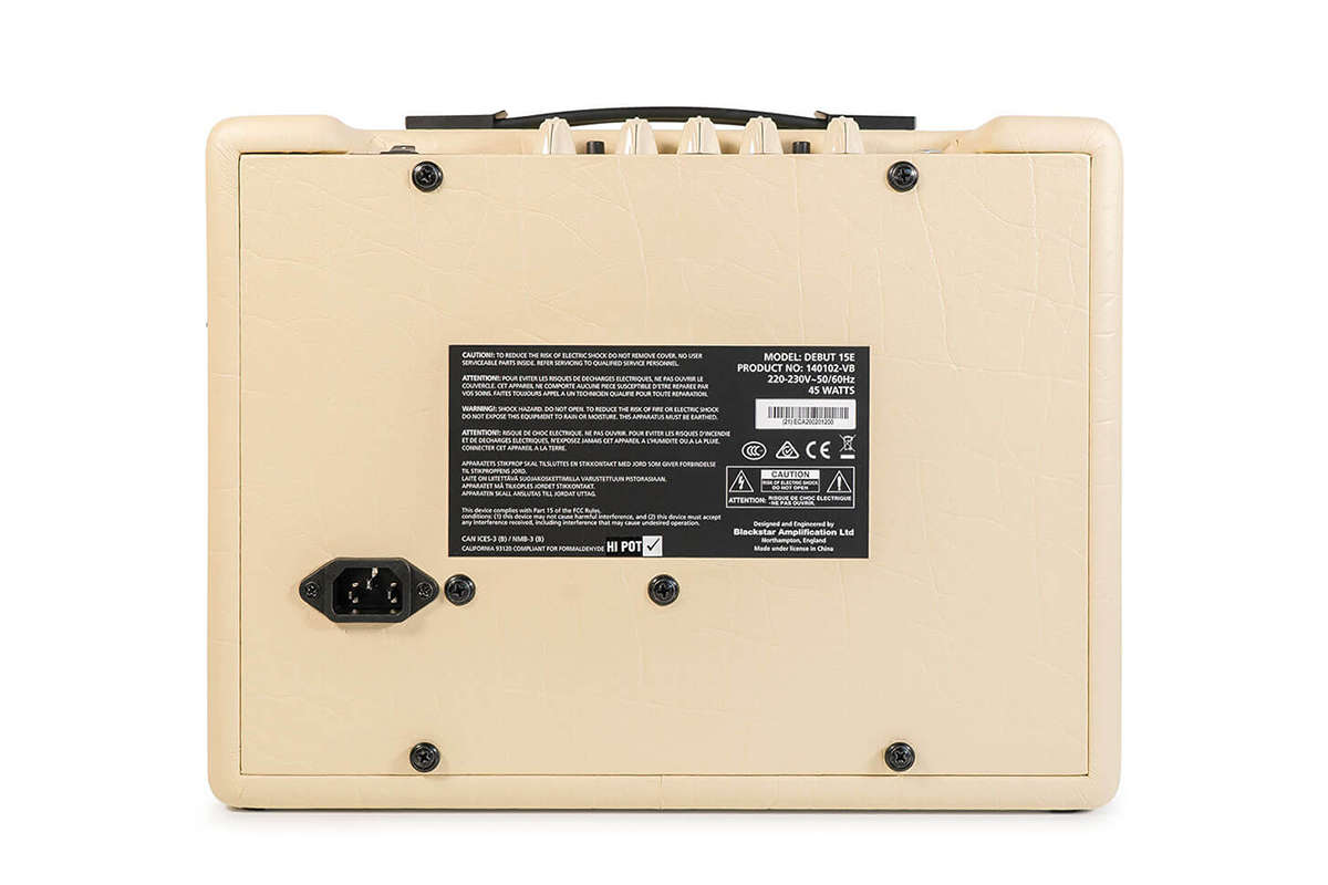 Гітарний комбопідсилювач BLACKSTAR DEBUT 15E CREAM