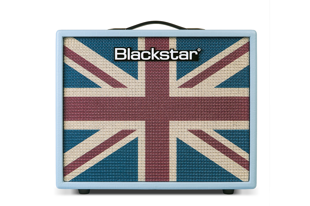 Gitarowy wzmacniacz BLACKSTAR DEBUT 50R BABY BLUE UNION FLAG