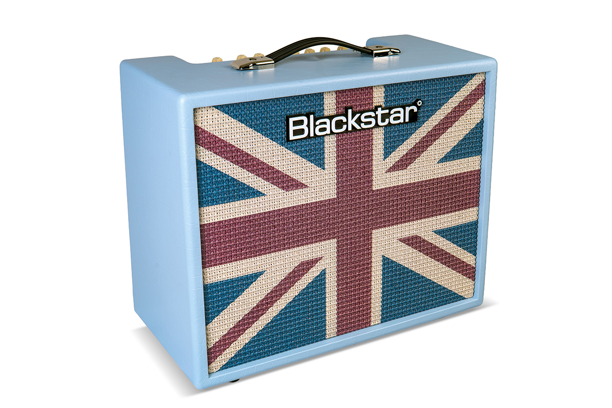Gitarowy wzmacniacz BLACKSTAR DEBUT 50R BABY BLUE UNION FLAG