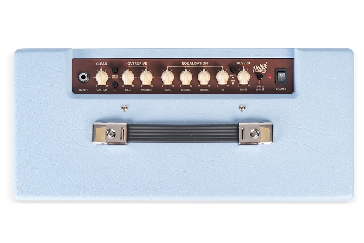 Gitarowy wzmacniacz BLACKSTAR DEBUT 50R BABY BLUE UNION FLAG