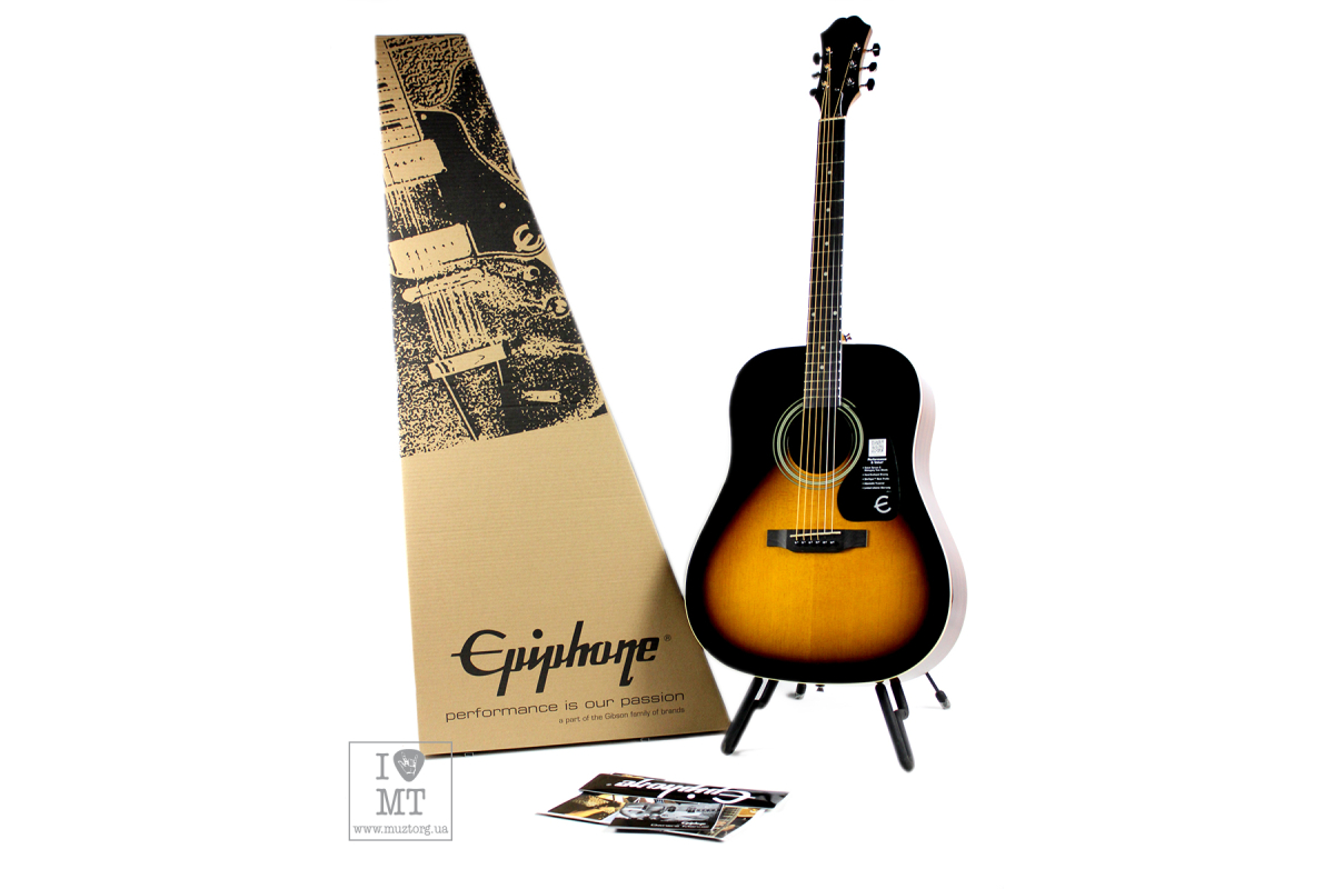 Гитара акустическая EPIPHONE DR-100 VSB