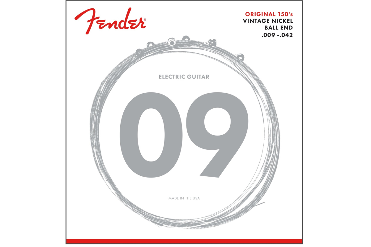 Струни для електрогітар FENDER 150L PURE NICKEL GUITAR STRING 9-42
