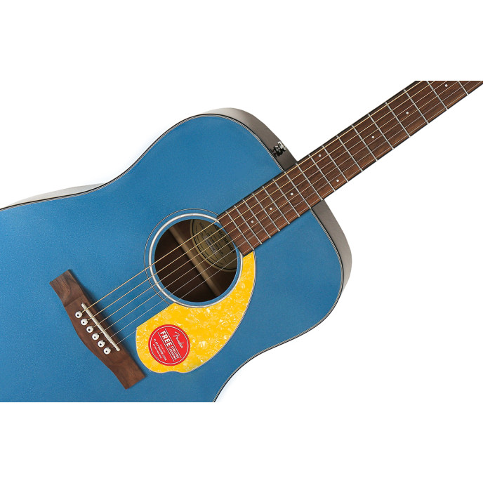 Fender CD-60S Blue Pearl w/Yellow Pickguard Limited Edition CD-60S FSR BLUE PEARL w/YELLOW PICKGUARD image 3