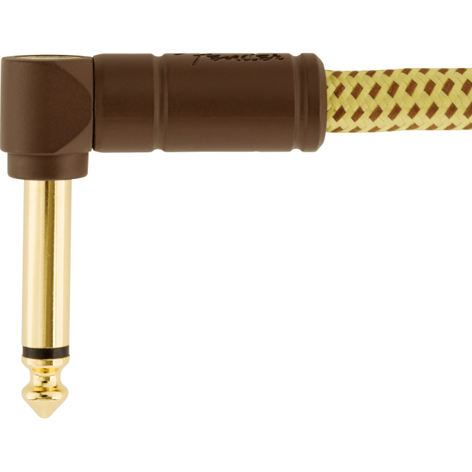 Fender Cable Deluxe Series 10' Angled Tweed CABLE DELUXE SERIES 10' ANGLED TWEED image 2