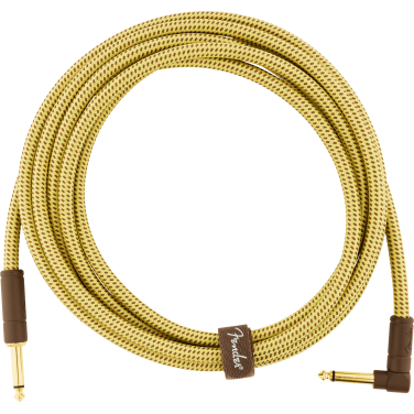 Fender Cable Deluxe Series 10' Angled Tweed CABLE DELUXE SERIES 10' ANGLED TWEED image 508