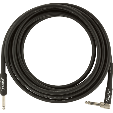 Fender Cable Professional Series Angled 15' Black CABLE PROFESSIONAL SERIES ANGLED 15' BLACK image 548