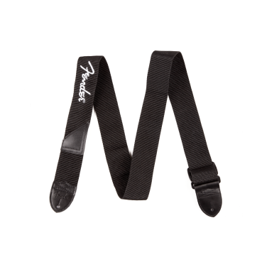 Fender Strap 2" Black with White Logo STRAP 2 image 1067