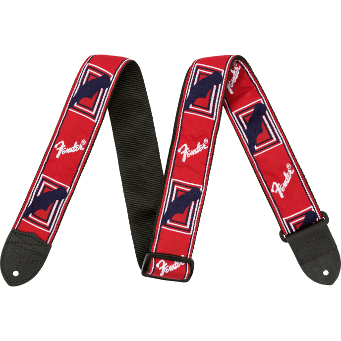 Fender Strap 2" Monogrammed Red/White/Blue 2 MONOGRAMMED RED WHITE BLUE STRAP obrázek