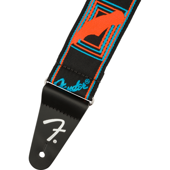 Fender Strap 2" Neon Monogrammed Blue Orange STRAP 2 obrázek 1