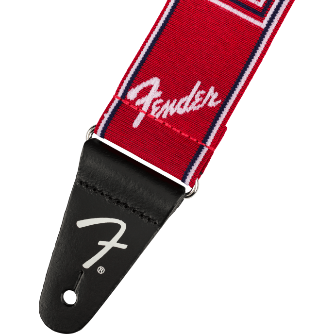 Fender Strap 2" Weighless Monogrammed Red STRAP 2 image 1