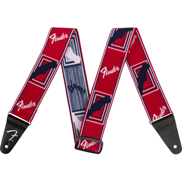 Fender Strap 2" Weighless Monogrammed Red STRAP 2 image 1117