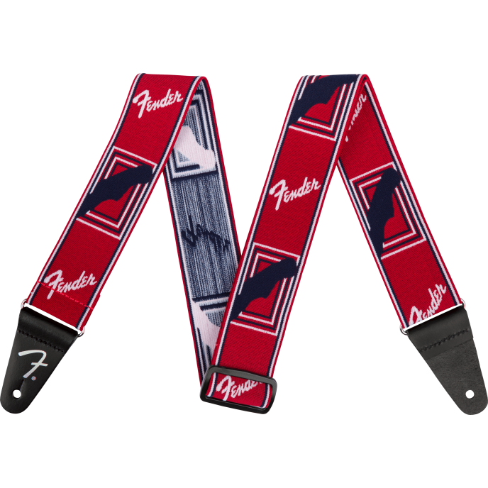 Fender Strap 2" Weighless Monogrammed Red STRAP 2 image