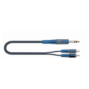 Quik Lok RKSA/120-2 Connection cable 2 Jack Stereo / 2 RCA Male - 2 m RKSA/120-2 image 9678