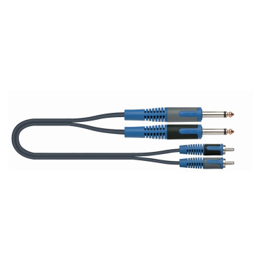 Quik Lok RKSA/130-2 Connection cable 2 Jack Mono / 2 RCA Male - 2 m RKSA/130-2 image 9681