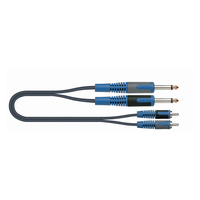 Quik Lok RKSA/130-5 Connection cable 2 Jack Mono / 2 RCA Male - 5 m RKSA/130-5 image