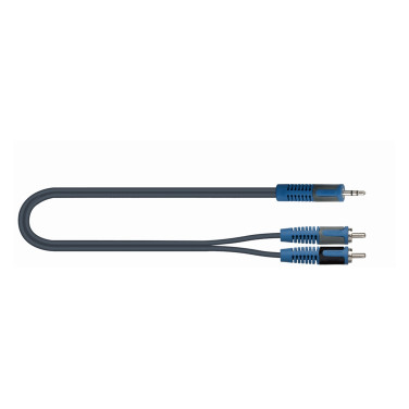 Quik Lok RKSA/150-1 Connecting cable Minijack Stereo / 2 RCA Male - 1 m RKSA/150-1 image 9686