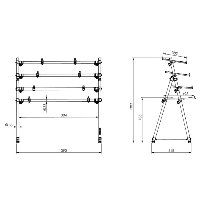 Quik Lok MKS/4 Keyboard Stand MKS/4 image 5