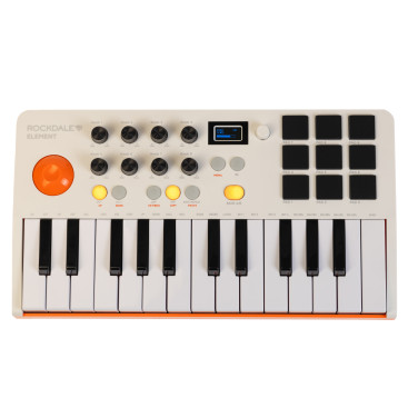 ROCKDALE ELEMENT MIDI KEYBOARD WHITE ELEMENT MIDI KEYBOARD WHITE image 1439