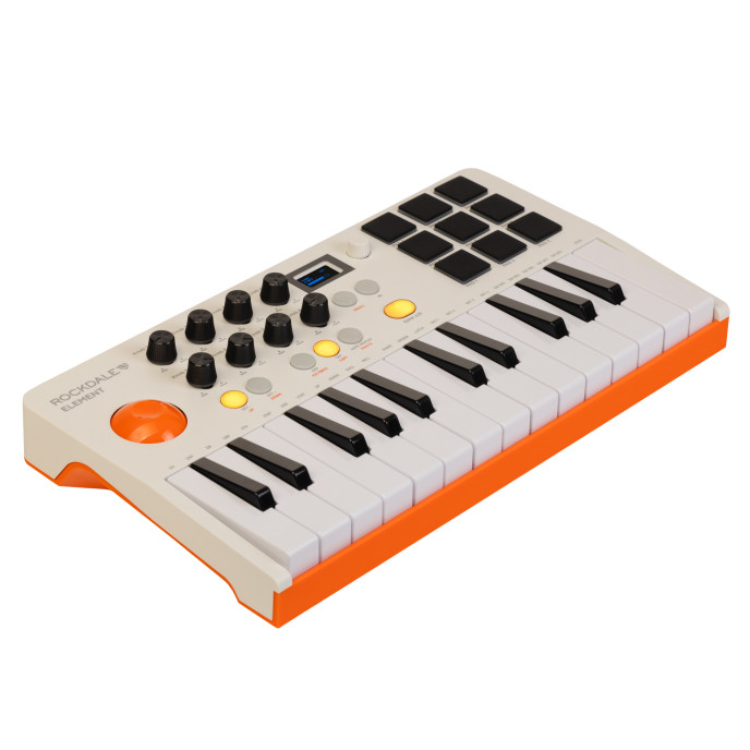ROCKDALE ELEMENT MIDI KEYBOARD WHITE ELEMENT MIDI KEYBOARD WHITE image 6
