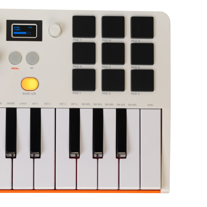 ROCKDALE ELEMENT MIDI KEYBOARD WHITE ELEMENT MIDI KEYBOARD WHITE image 1